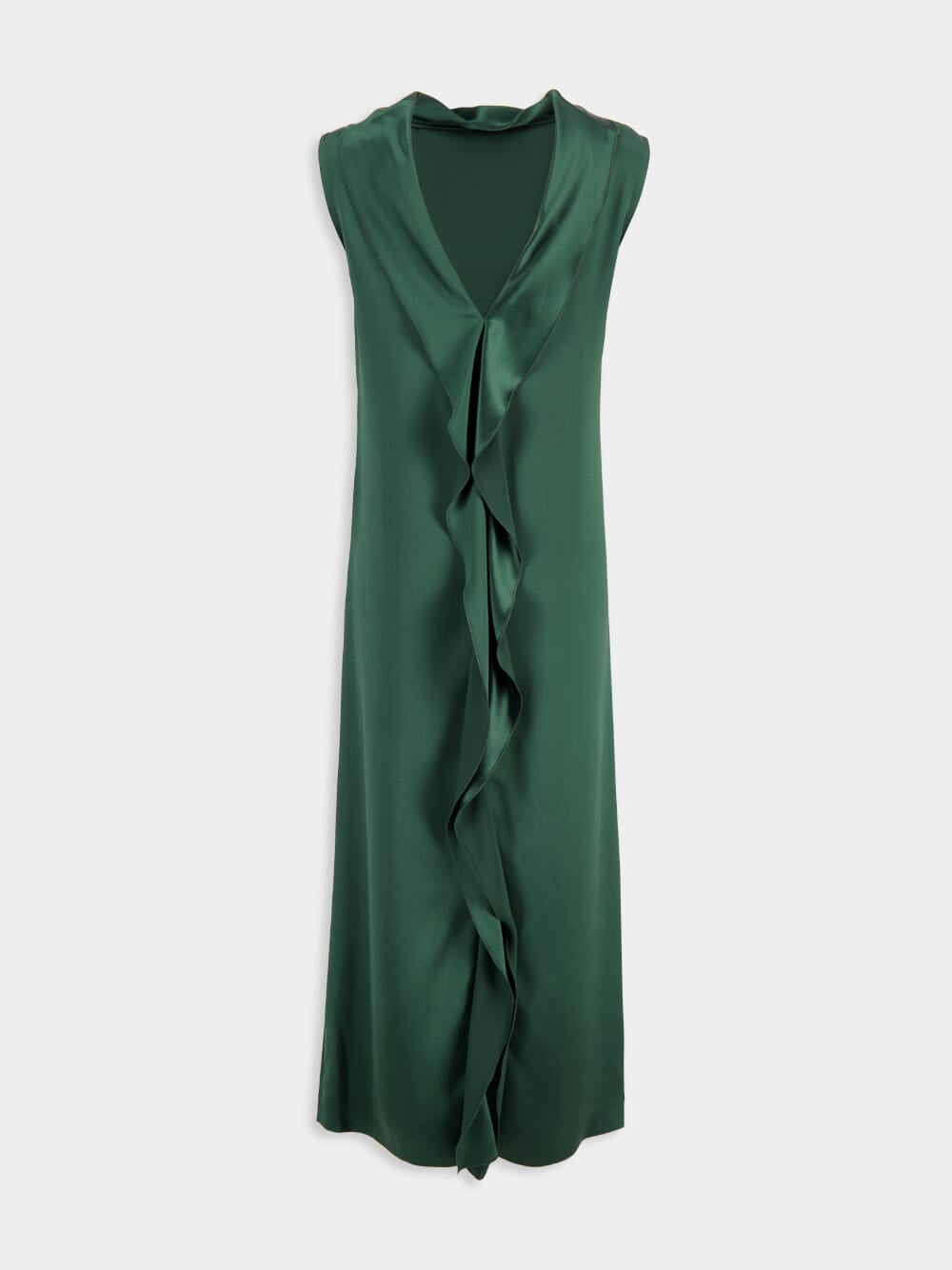 Sethie Silk Maxi Dress in Monstera