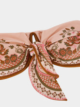 Zimmermann Pink Paisley Floral Aster Scarf Tie Bikini