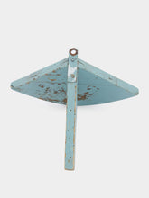 All Origine Blue Rustic Wooden Wall Shelf