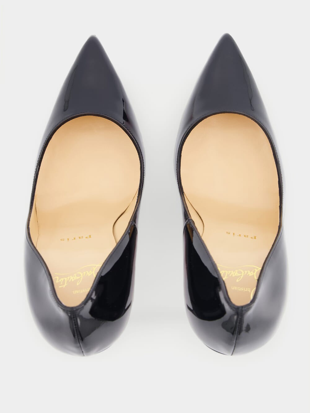 Pigalle Follies 100mm Black Leather Pumps