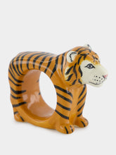 Quail Ceramics Tiger Napkin Ring Holder
