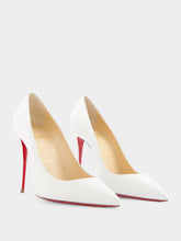 Christian Louboutin Kate 100mm White Nappa Leather Pumps