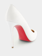 Christian Louboutin Kate 100mm White Nappa Leather Pumps