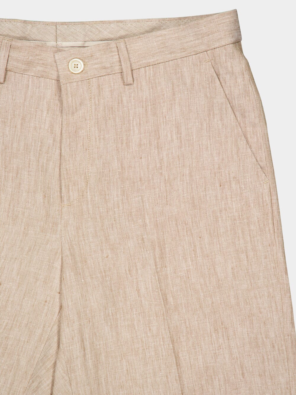 Bermuda Beige Linen Shorts