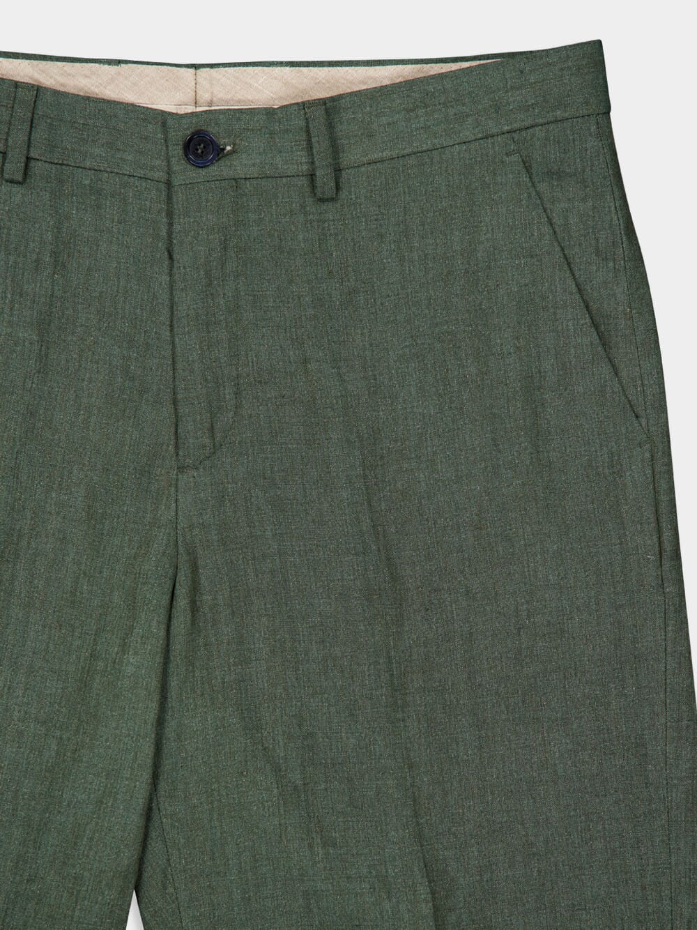 Bermuda Green Linen Shorts