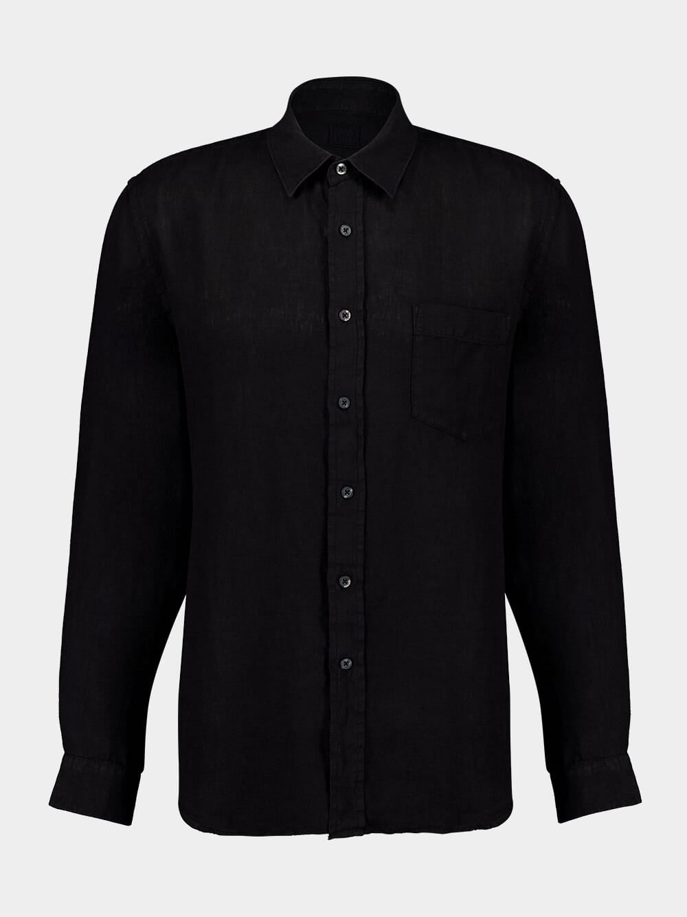 Black Linen Shirt