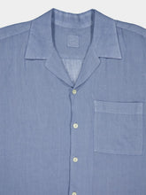 120% Lino Linen Button-Down Light Blue Shirt