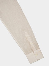 120% Lino Classic Beige Linen Shirt