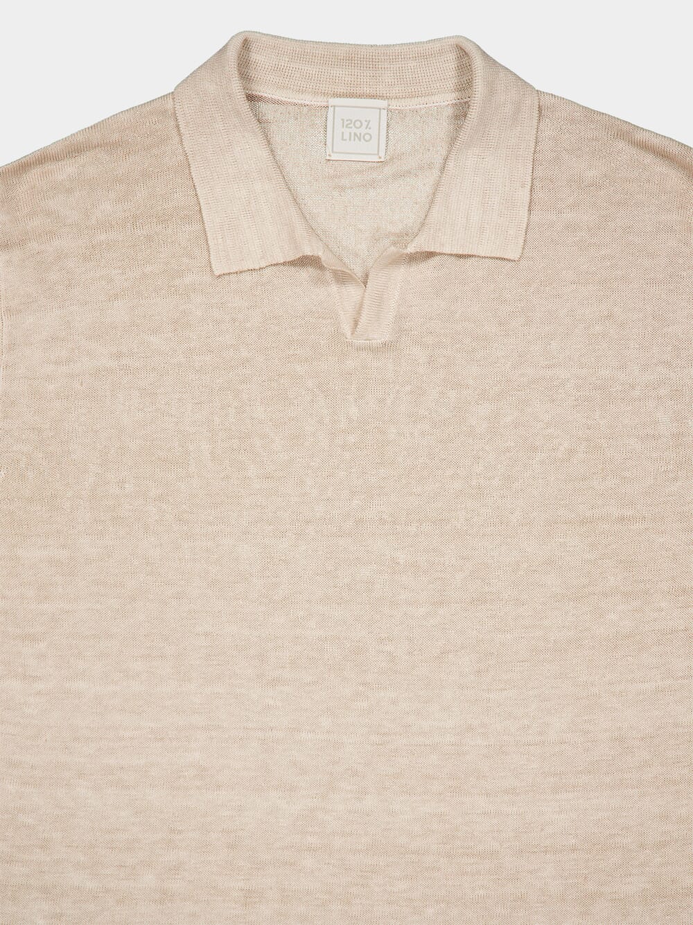 Beige Linen Polo