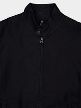 120% Lino Black Linen Bomber