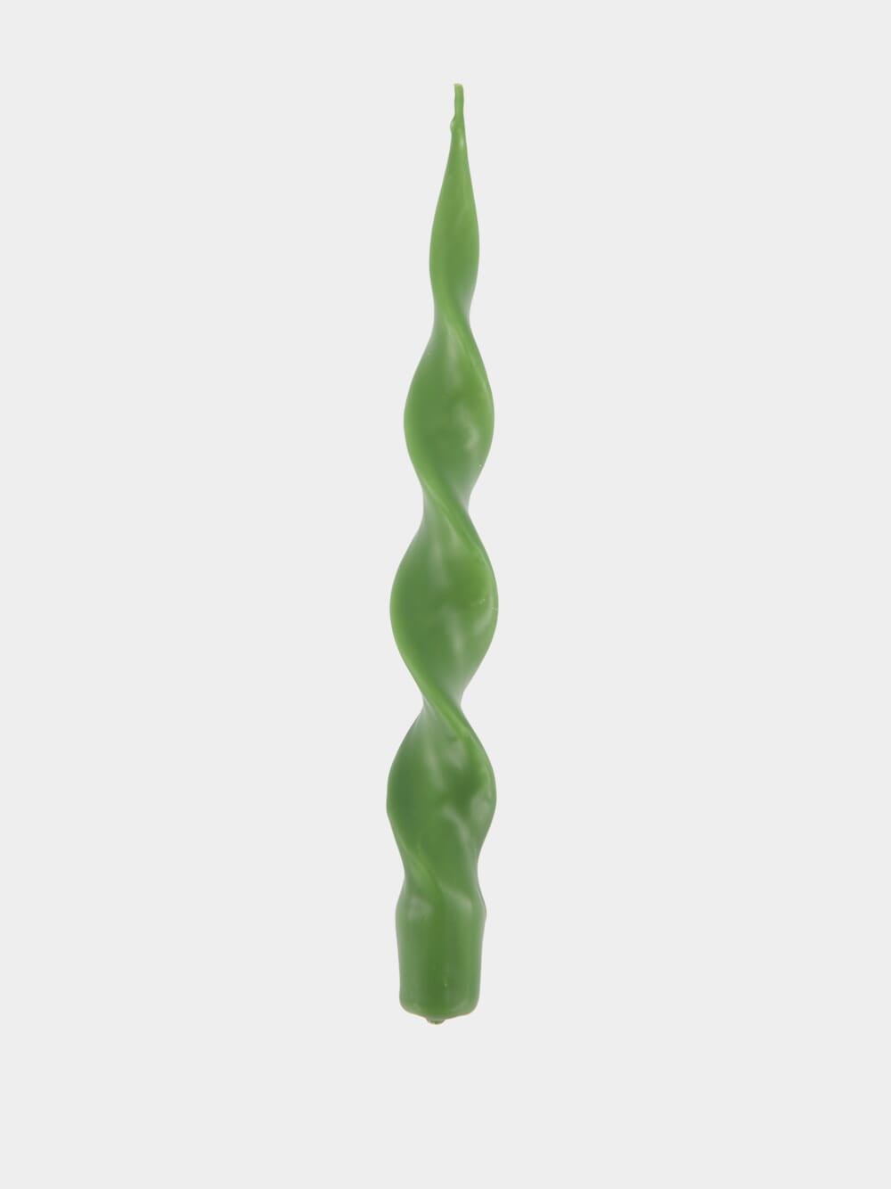 Spiral Green Candle