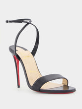 Christian Louboutin Loubigirl 100mm Black Nappa Leather Sandals