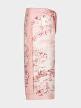 Ferragamo Pink Voyage Print Silk Sarong