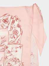 Ferragamo Pink Voyage Print Silk Sarong