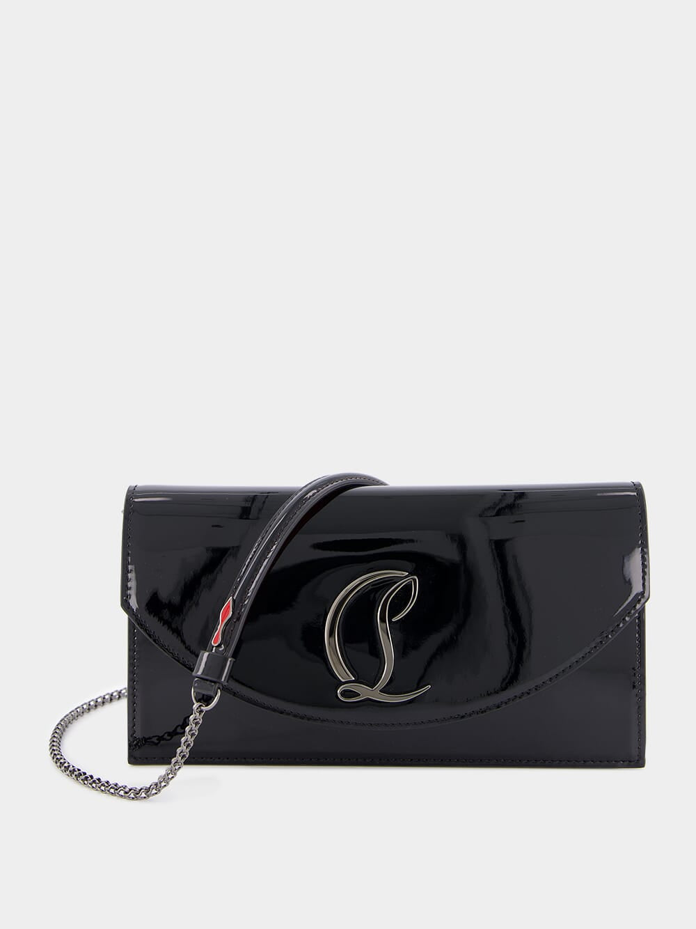 Loubi54 Black Leather Clutch