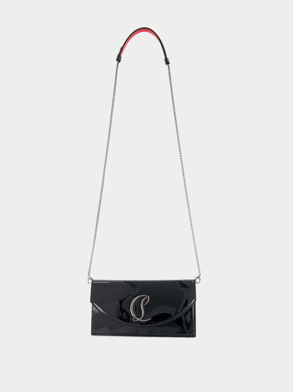 Loubi54 Black Leather Clutch