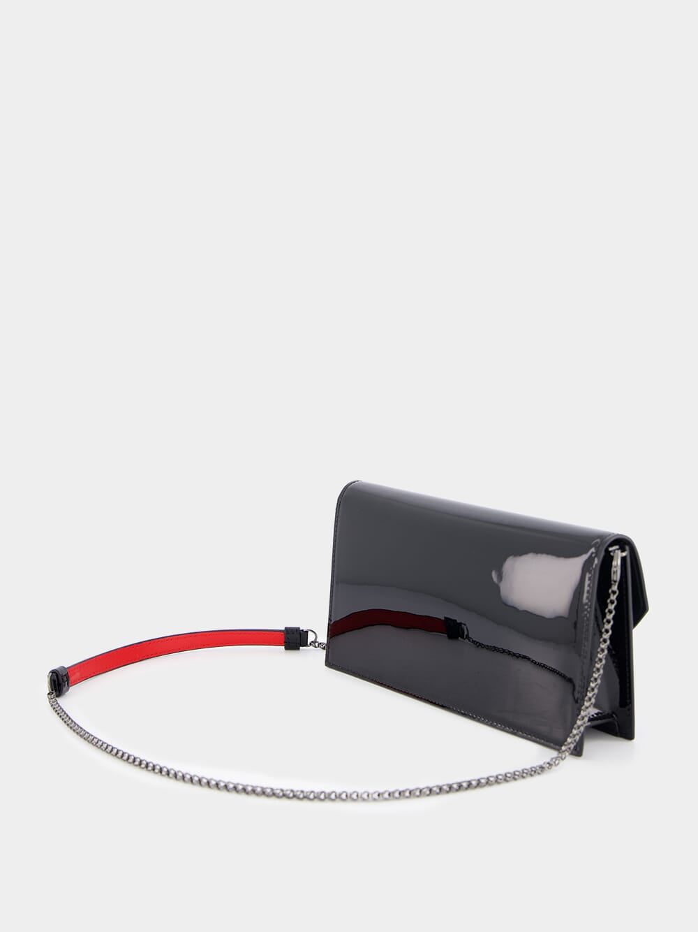 Loubi54 Black Leather Clutch