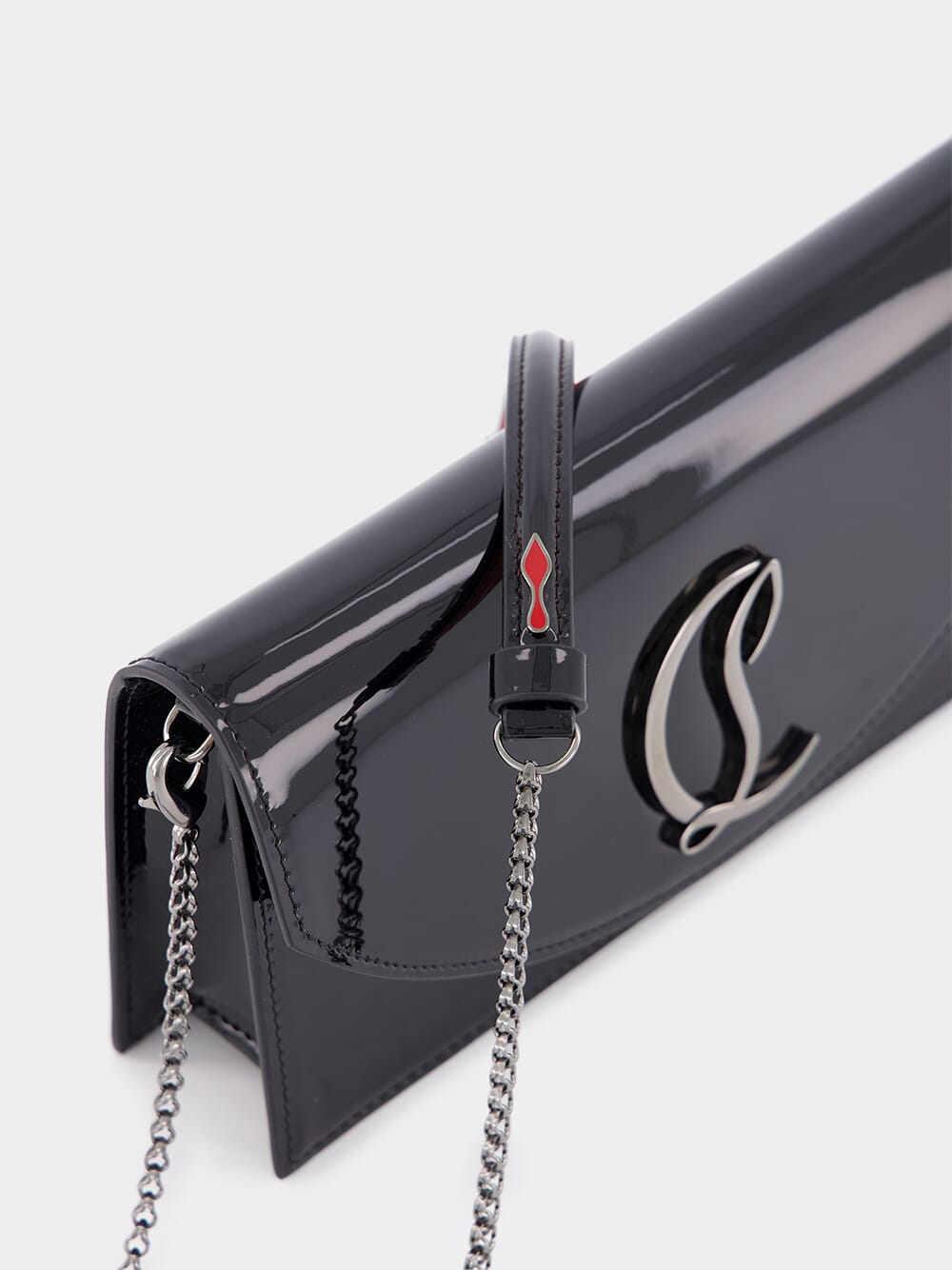 Loubi54 Black Leather Clutch