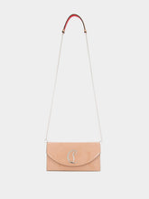 Christian Louboutin Loubi54 Beige leather clutch