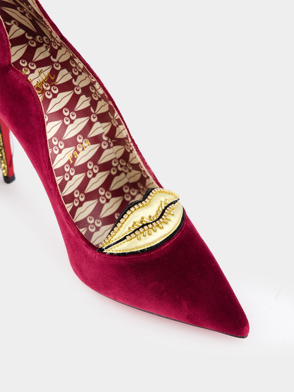 Hot Chick Kiss Velvet 100mm Pumps