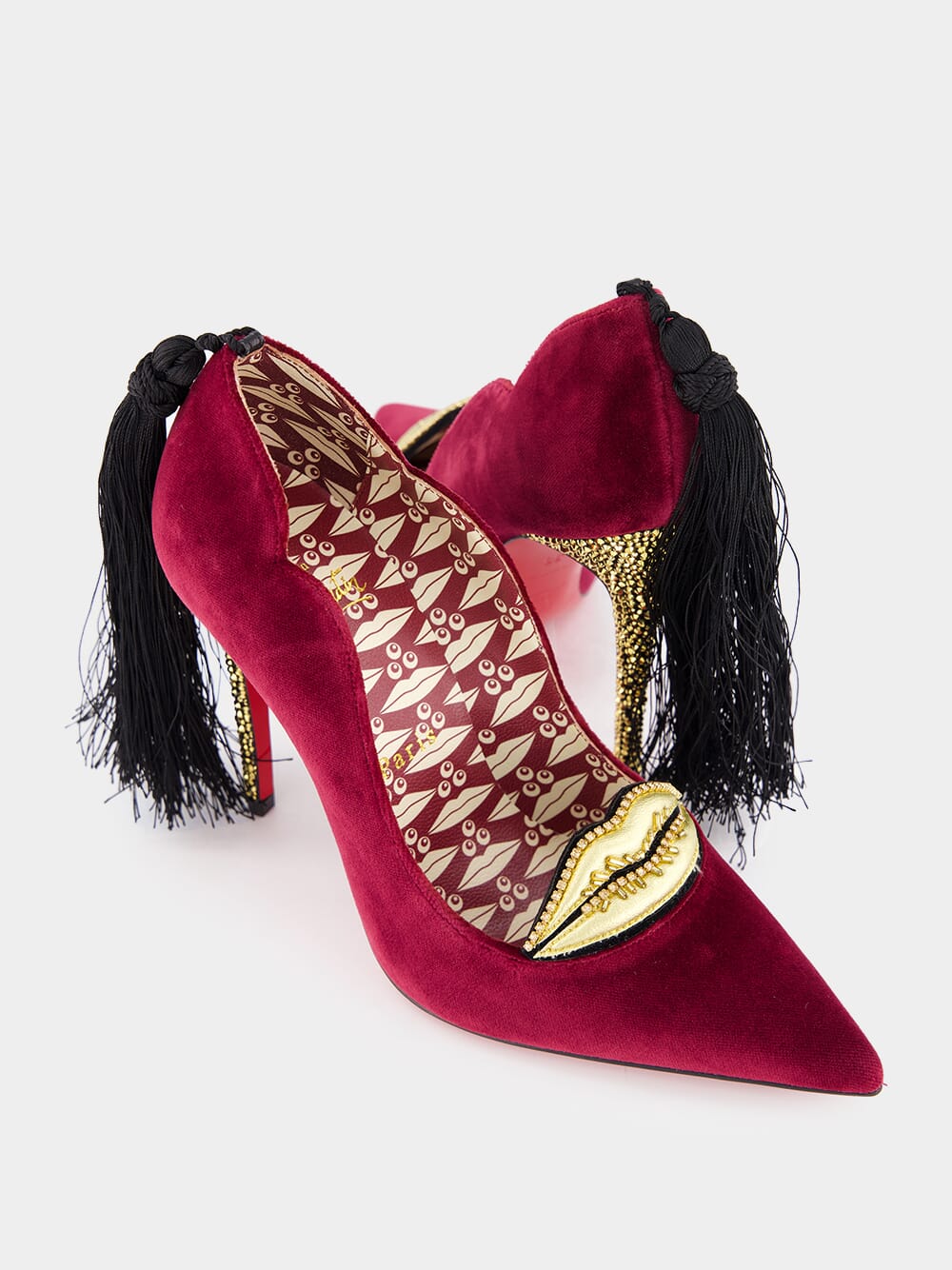 Hot Chick Kiss Velvet 100mm Pumps