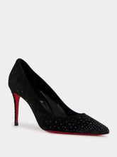 Christian Louboutin Degrakate Crystal Suede 85mm Pumps