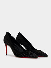 Christian Louboutin Degrakate Crystal Suede 85mm Pumps