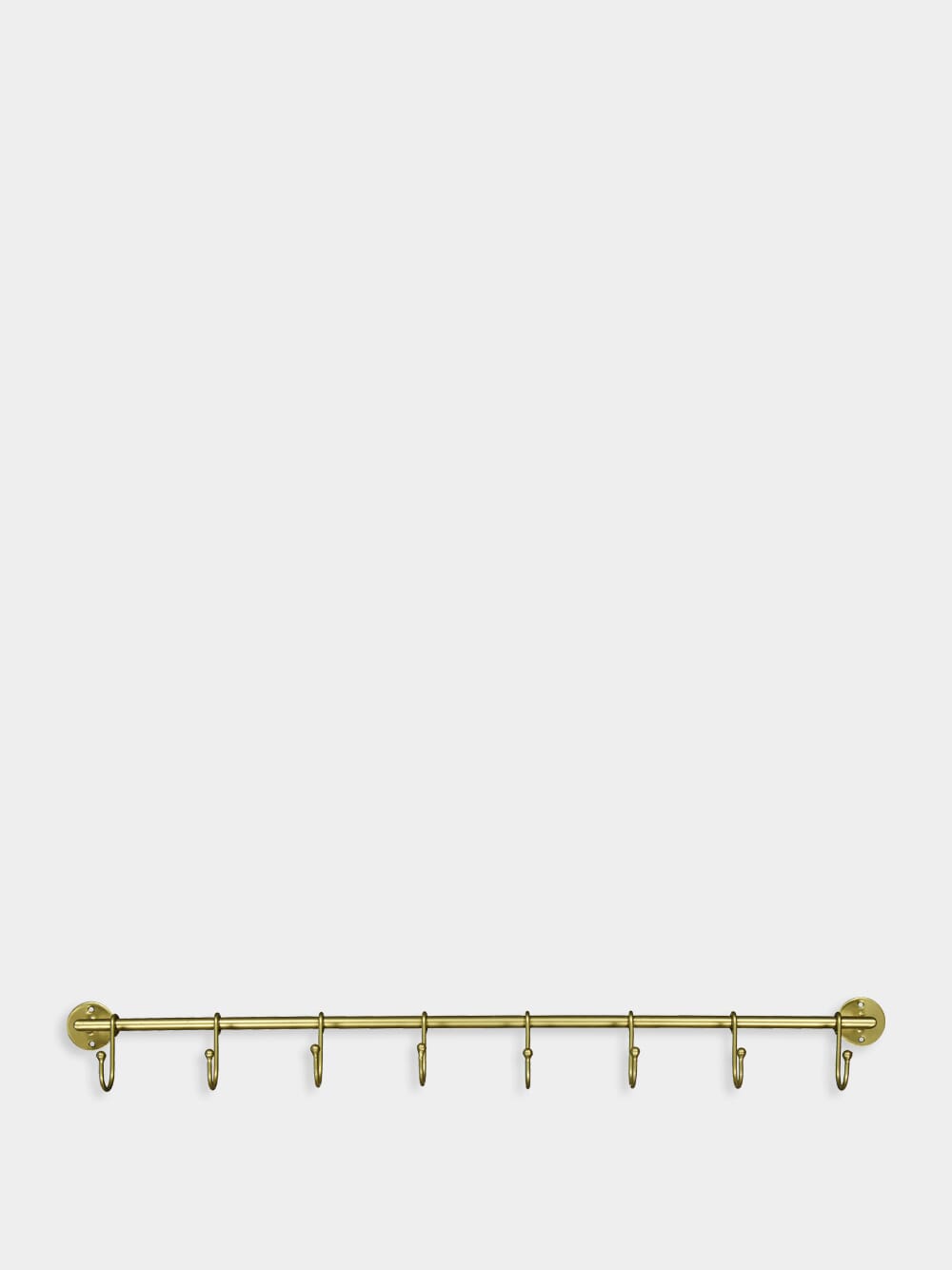 Gold Iron Coat Rack with 8 Hooks