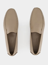 Manolo Blahnik Mayfair Beige Leather Loafers
