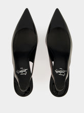 Christian Louboutin Black Hot Chick Sling 70 Patent Leather Pumps