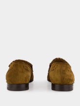 Manolo Blahnik Brown Suede Kiltie Loafers