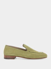 Manolo Blahnik Truro Khaki Suede Loafers
