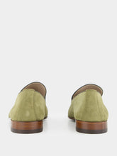 Manolo Blahnik Truro Khaki Suede Loafers