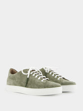 Manolo Blahnik Semanado Khaki Suede Lace-Up Sneakers