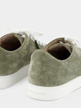 Manolo Blahnik Semanado Khaki Suede Lace-Up Sneakers