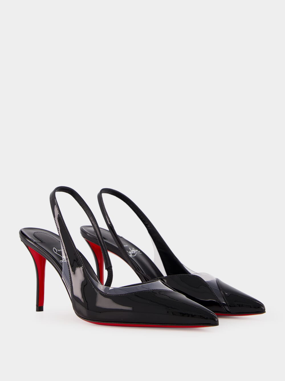 Posticha 80 mm Black Slingback Pumps