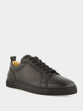 Christian Louboutin Louis Junior Black Leather Low-Top Sneakers