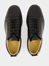 Christian Louboutin Louis Junior Black Leather Low-Top Sneakers