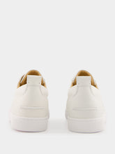 Christian Louboutin Louis Junior Flat Sneakers in White Calf Leather