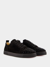 Christian Louboutin Black Louis Junior Spiked Sneakers