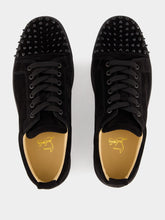 Christian Louboutin Black Louis Junior Spiked Sneakers
