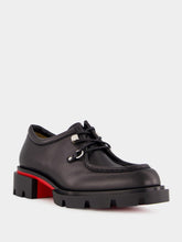 Christian Louboutin Black Our Pabelito Calf Leather Derby Shoes