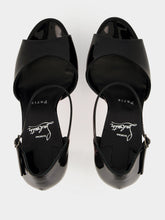 Christian Louboutin Black Sandaloo 130 Patent Leather Sandals