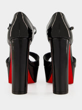 Christian Louboutin Black Sandaloo 130 Patent Leather Sandals
