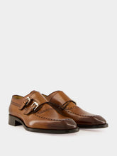 Christian Louboutin Sartok Monk Strap Havane Patina Leather Shoes
