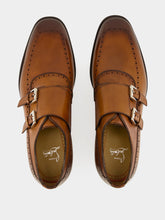 Christian Louboutin Sartok Monk Strap Havane Patina Leather Shoes
