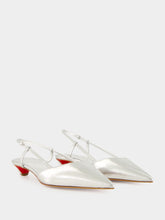 Christian Louboutin Miss Z Slingina 25 Slingback Pump in Silver