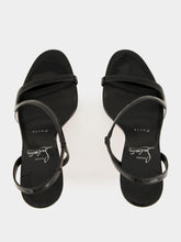 Christian Louboutin Rosa Z 100 Sandal in Black Patent Calf Leather