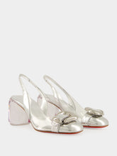 Christian Louboutin Minny Bubble Sling 70 mm Silver Slingbacks