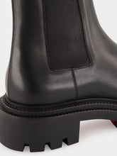 Christian Louboutin Black Devon College Calf Leather Boots